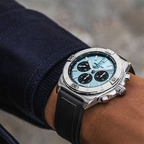 breitling chronomat b01 42 ice blue|breitling b01 chronograph review.